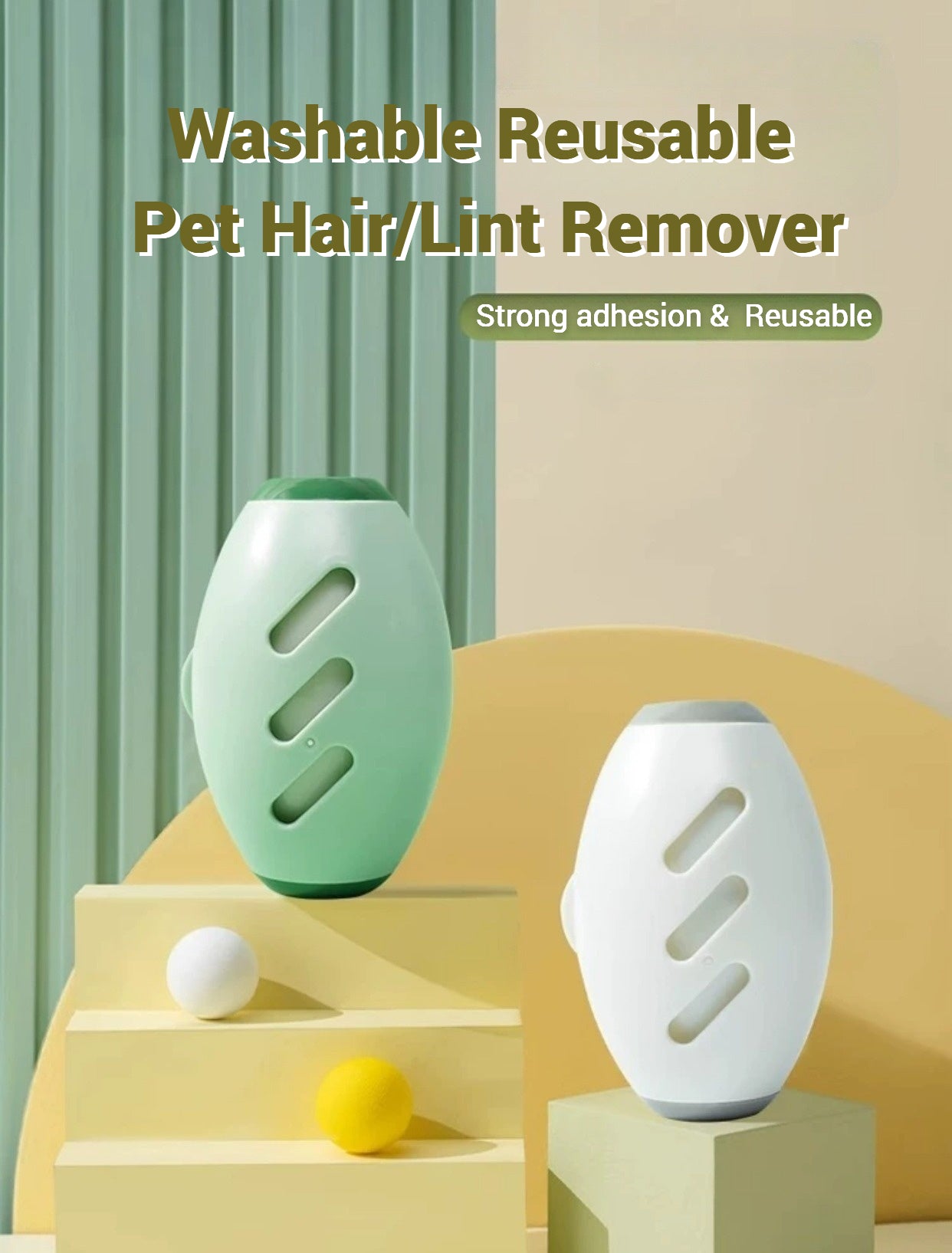 Washable & Reusable Hair, Dust, and Lint Roll Remover