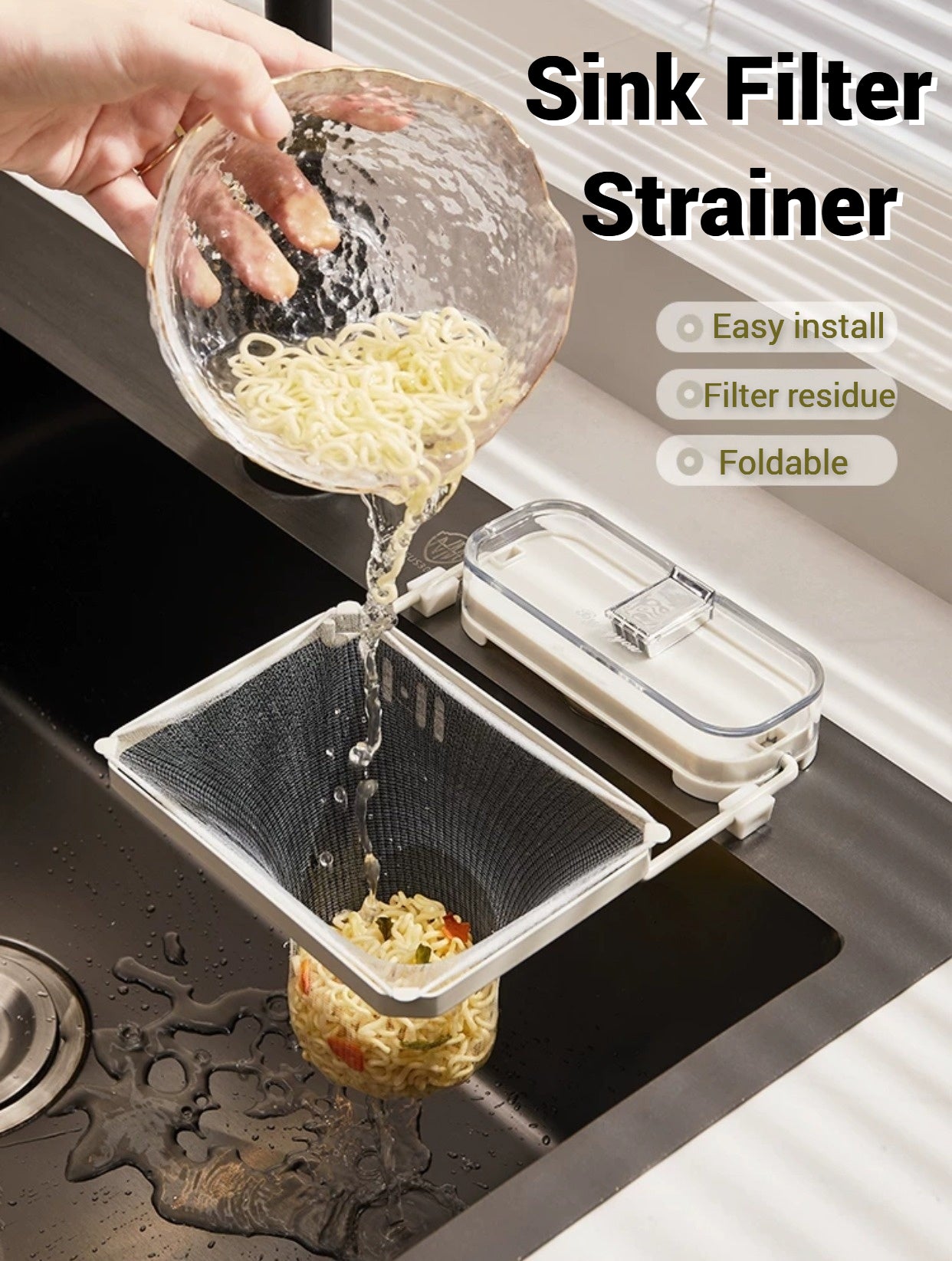Sink Filter Strainer with 50pcs Net