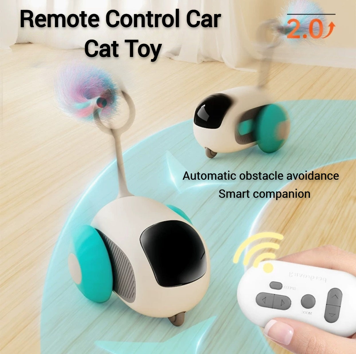 Cat Remote Control Play Car