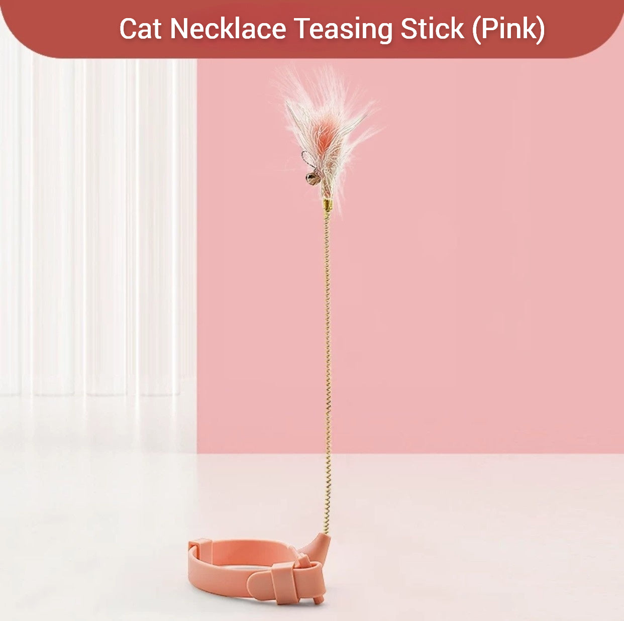 Cat Wearable Necklace Teasing Stick Toy