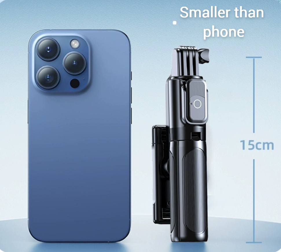 Selfie Stick Tripod With Wireless Remote And Light