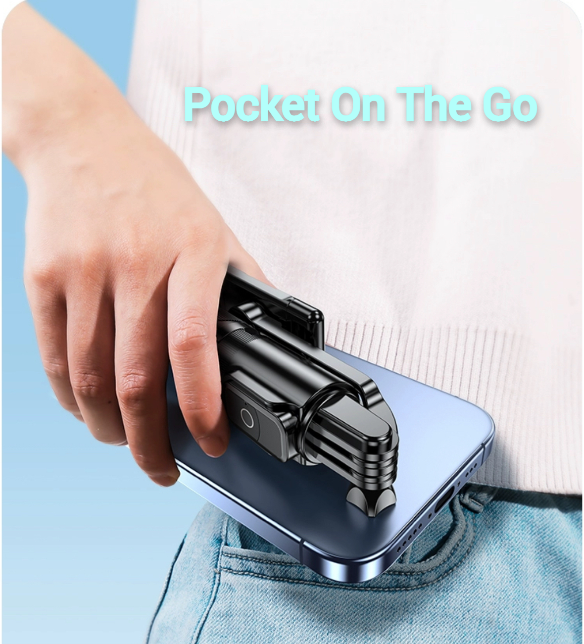 Selfie Stick Tripod With Wireless Remote And Light