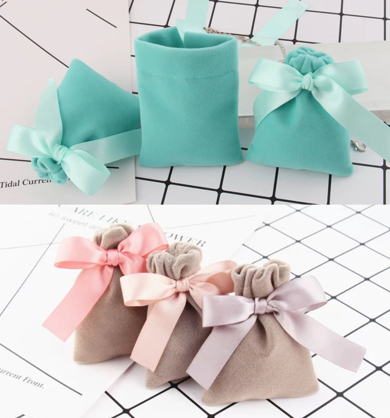 Flannel Drawstring Gift Bag – Perfect for Weddings, Jewelry, and More!