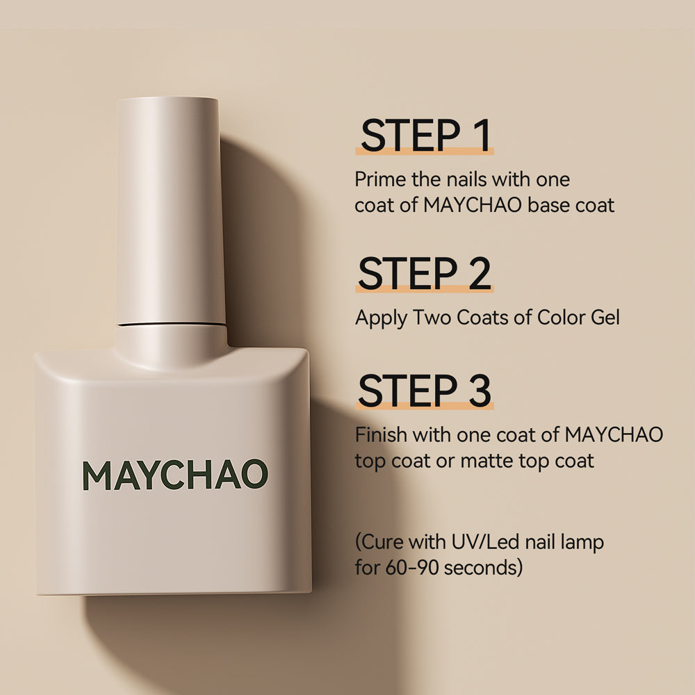 pre-order【MAYCHAO】12ML Gel Nail Polish 1Pc 82 Colors Soak Off UV LED Nail Polish Nail Art Starter Manicure Salon DIY at Home