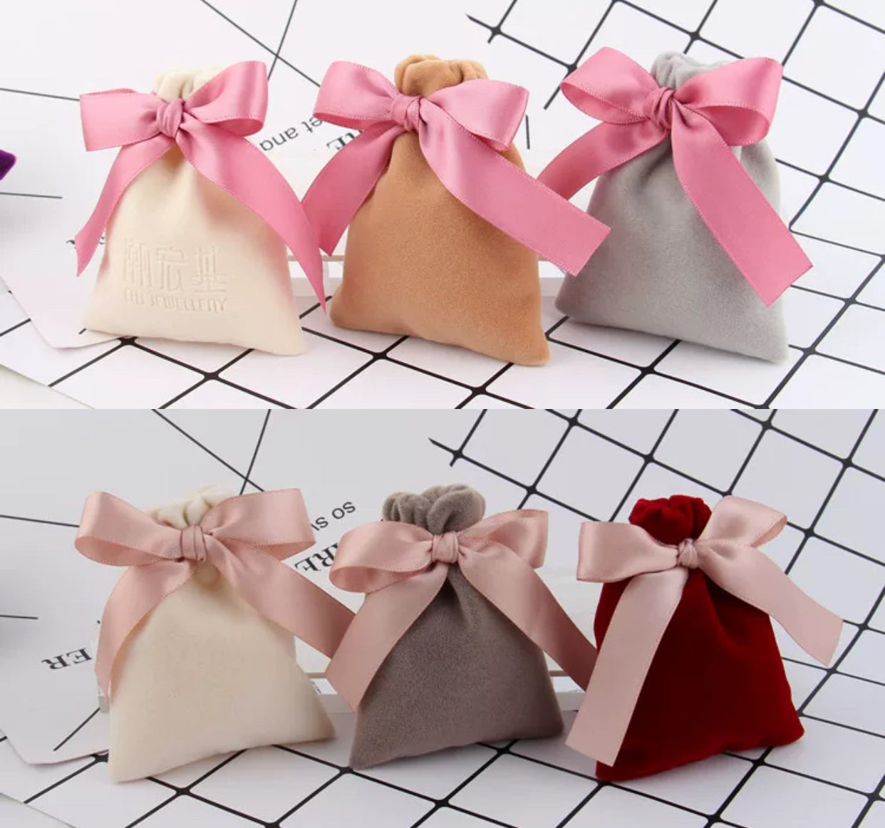 Flannel Drawstring Gift Bag – Perfect for Weddings, Jewelry, and More!