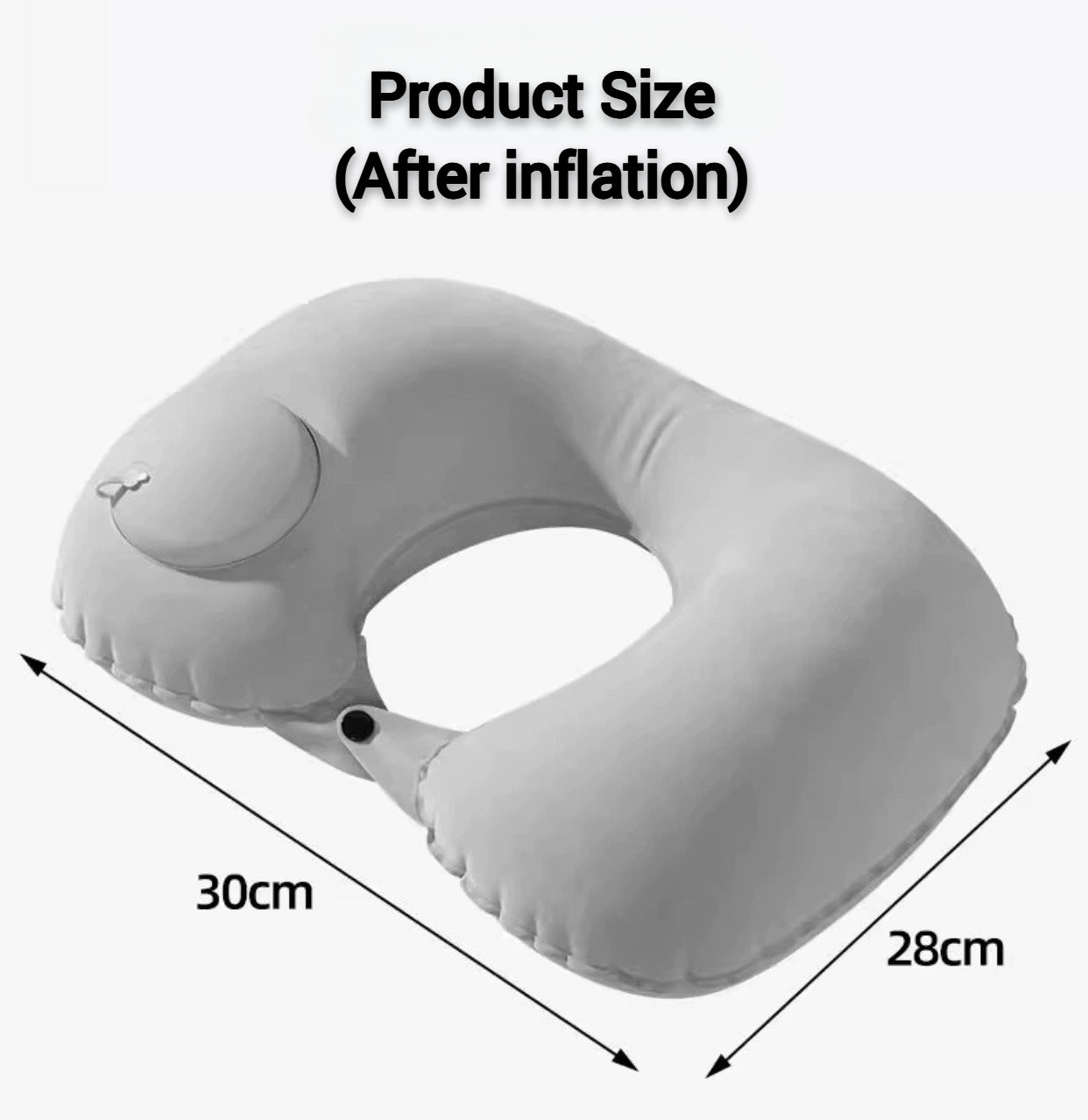 Press Inflatable Travel Pillow