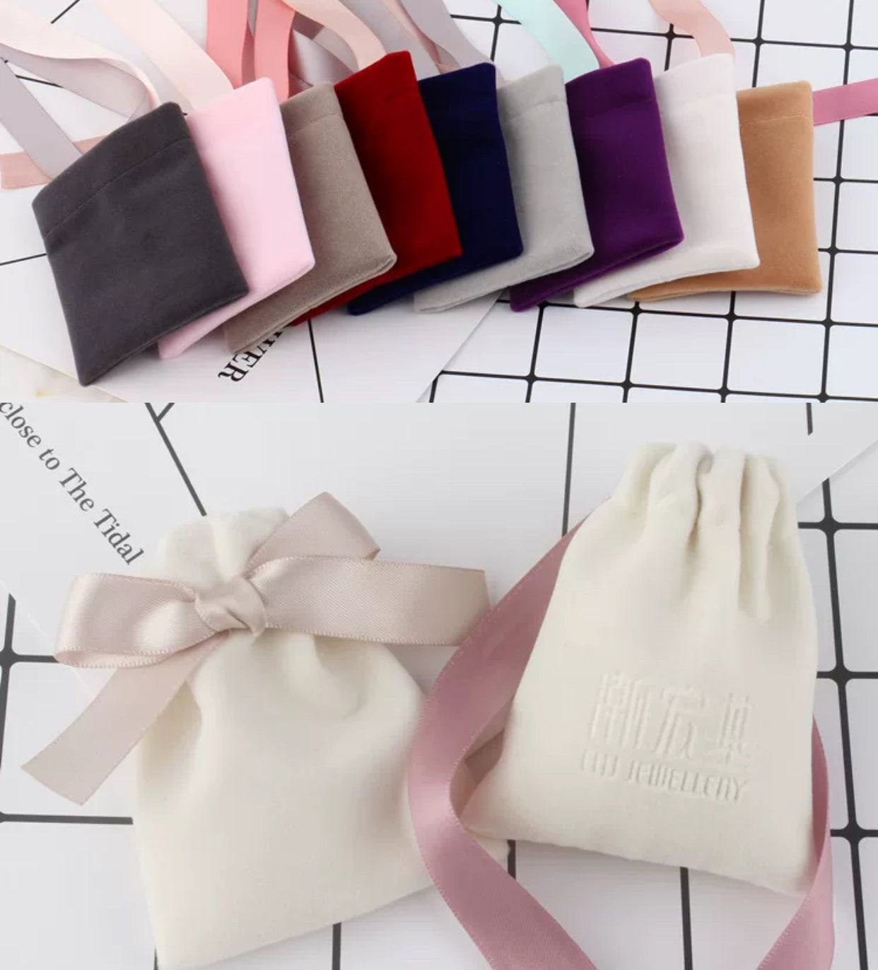 Flannel Drawstring Gift Bag – Perfect for Weddings, Jewelry, and More!