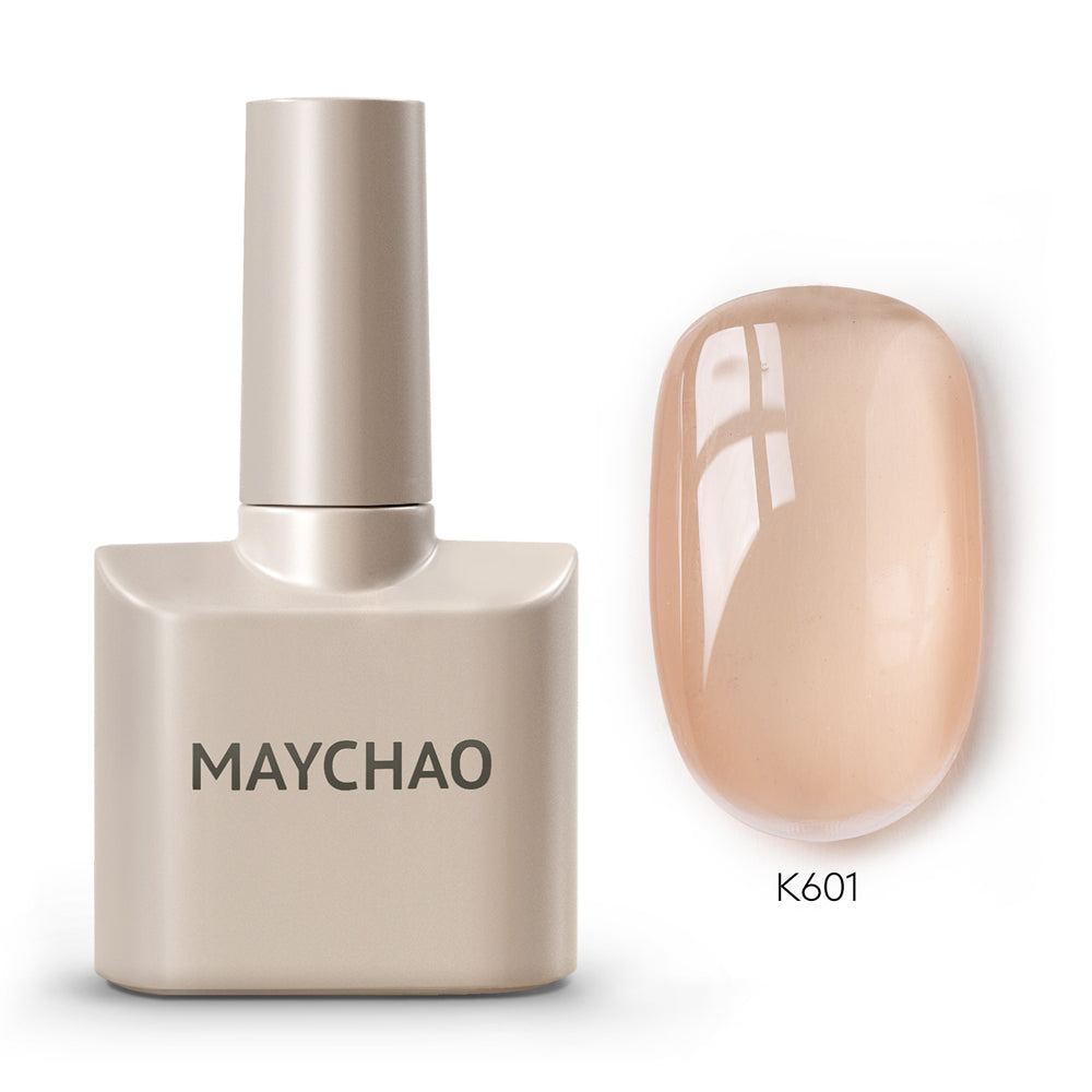 【pre-order】MAYCHAO 12ML Jelly Gel Nail Polish of Transparent Nude Red Pink Black Brown Sheer Gel Polish For Salon Gel Nail Art DIY at Home