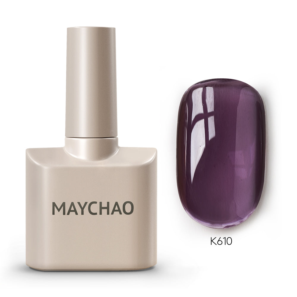 【pre-order】MAYCHAO 12ML Jelly Gel Nail Polish of Transparent Nude Red Pink Black Brown Sheer Gel Polish For Salon Gel Nail Art DIY at Home