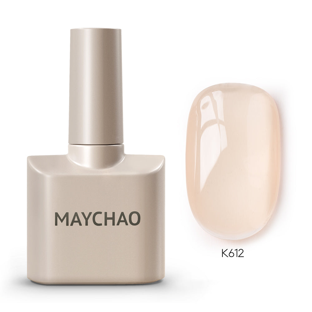 【pre-order】MAYCHAO 12ML Jelly Gel Nail Polish of Transparent Nude Red Pink Black Brown Sheer Gel Polish For Salon Gel Nail Art DIY at Home