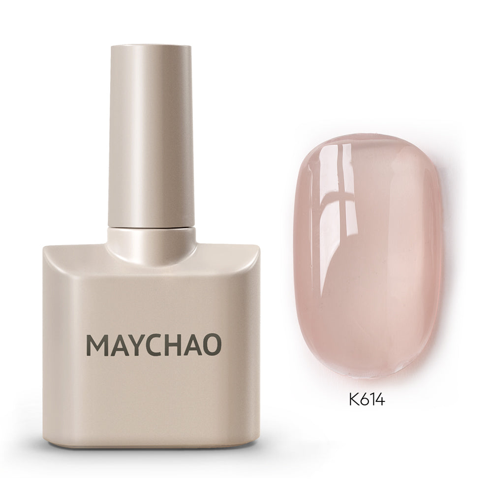 【pre-order】MAYCHAO 12ML Jelly Gel Nail Polish of Transparent Nude Red Pink Black Brown Sheer Gel Polish For Salon Gel Nail Art DIY at Home