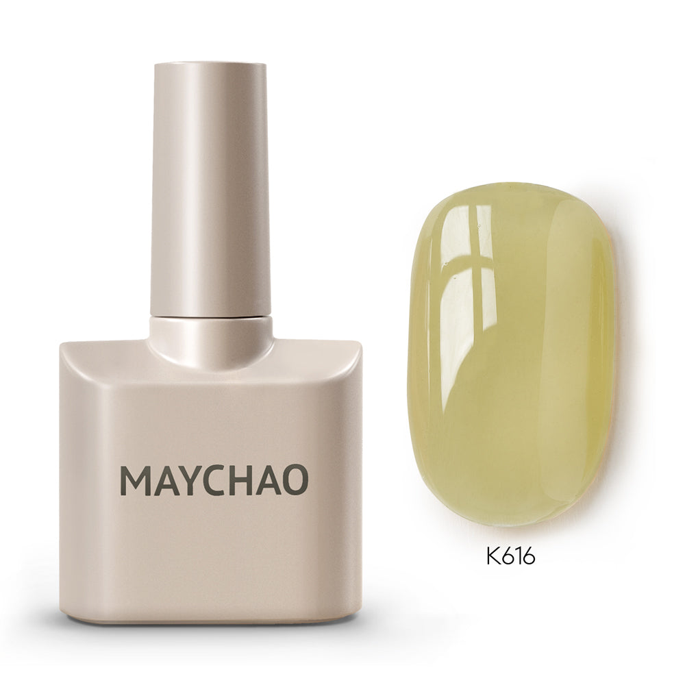 【pre-order】MAYCHAO 12ML Jelly Gel Nail Polish of Transparent Nude Red Pink Black Brown Sheer Gel Polish For Salon Gel Nail Art DIY at Home
