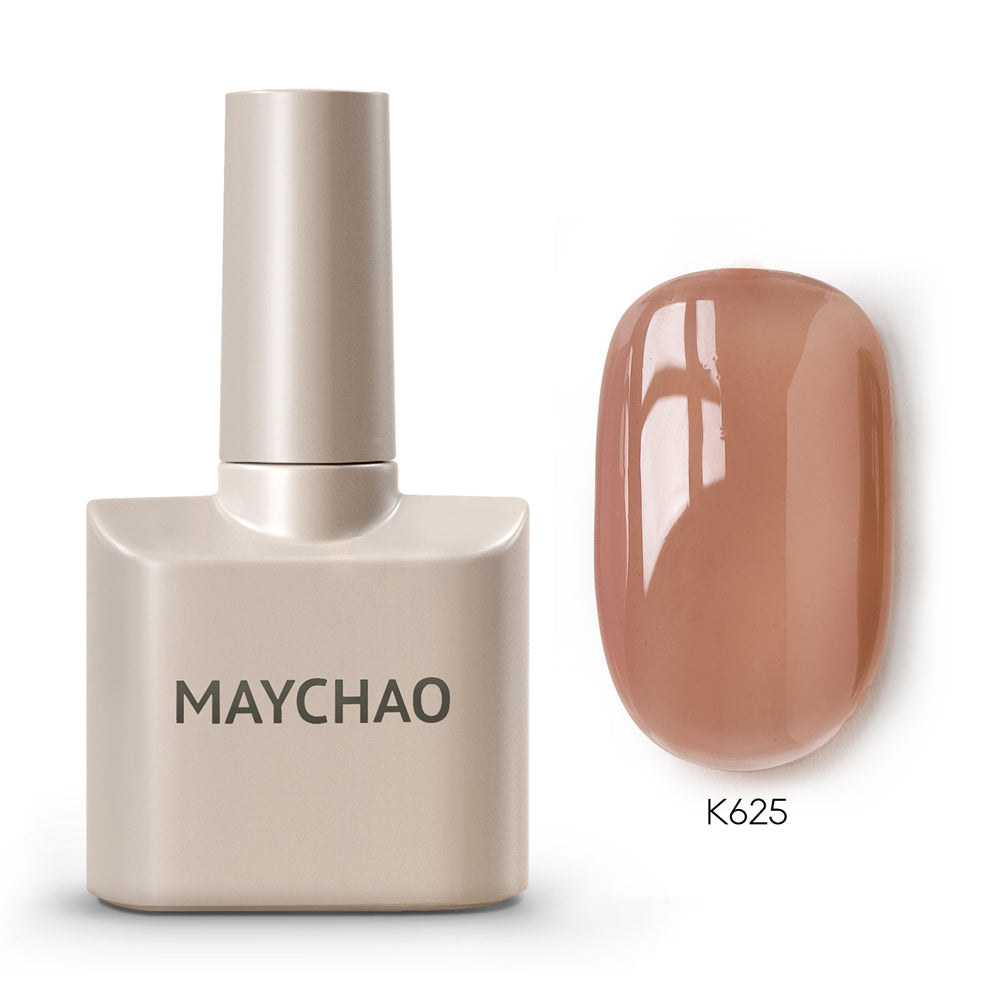 【pre-order】MAYCHAO 12ML Jelly Gel Nail Polish of Transparent Nude Red Pink Black Brown Sheer Gel Polish For Salon Gel Nail Art DIY at Home
