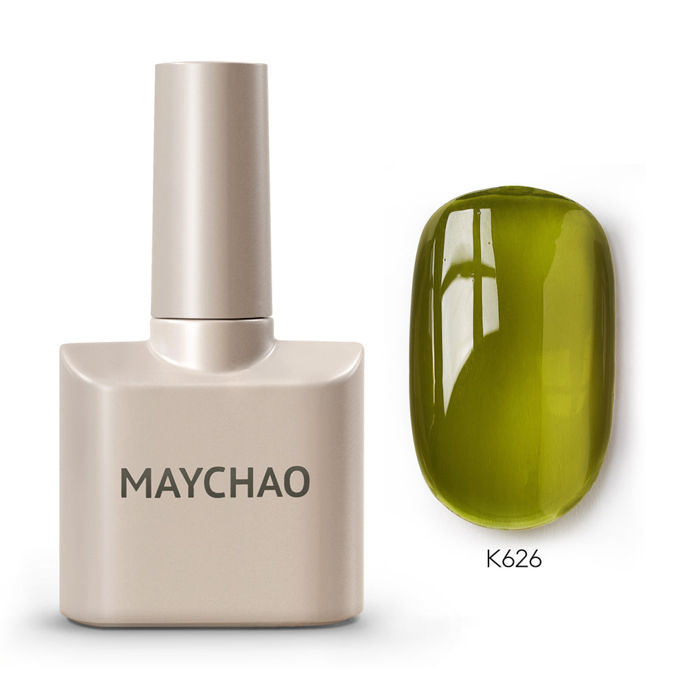 【pre-order】MAYCHAO 12ML Jelly Gel Nail Polish of Transparent Nude Red Pink Black Brown Sheer Gel Polish For Salon Gel Nail Art DIY at Home