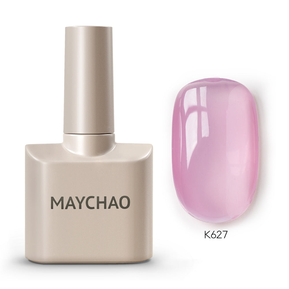 【pre-order】MAYCHAO 12ML Jelly Gel Nail Polish of Transparent Nude Red Pink Black Brown Sheer Gel Polish For Salon Gel Nail Art DIY at Home