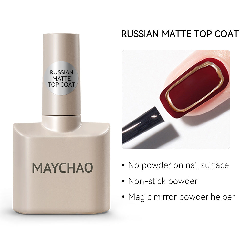 【pre-order】MAYCHAO 12ML Gel Nail Polish Long Lasting Top Coat Soak Off LED UV Gel Polish Nail Art Manicure Salon At Home