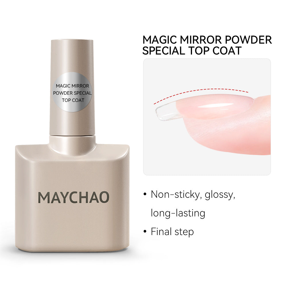 【pre-order】MAYCHAO 12ML Gel Nail Polish Long Lasting Top Coat Soak Off LED UV Gel Polish Nail Art Manicure Salon At Home