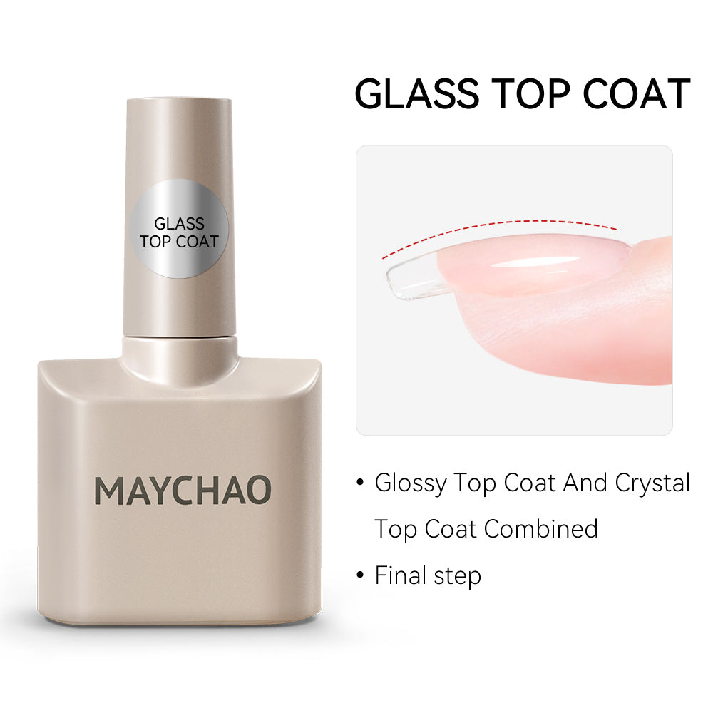 【pre-order】MAYCHAO 12ML Gel Nail Polish Long Lasting Top Coat Soak Off LED UV Gel Polish Nail Art Manicure Salon At Home